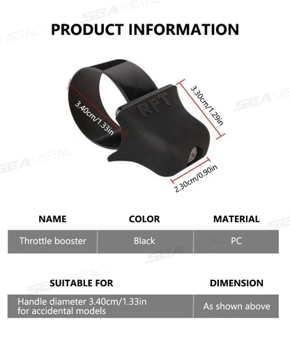 BLALION Motorcycle Throlette Holder Cruise Assist Control Wrist Rest Accelerator Booster Non-Slip Electric Less 34mm Handlebar