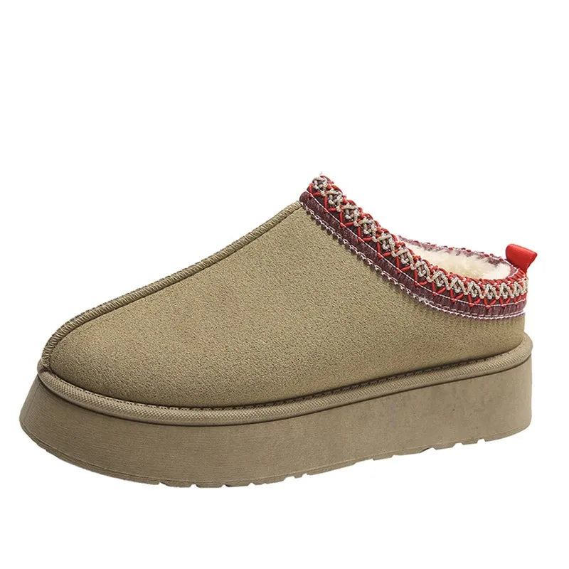 Winter Womens Slippers Fur Winter Warm Home Girls Slippers Women Man Casual Luxury Faux Suede Plush Shoes Thicken Indoor