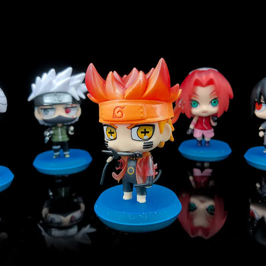 Hot Anime Naruto Action Figure Naruto Sasuke Kakashi Itachi Model Toys Desktop Ornament Decoration Gift Boy Girl Figure Toy