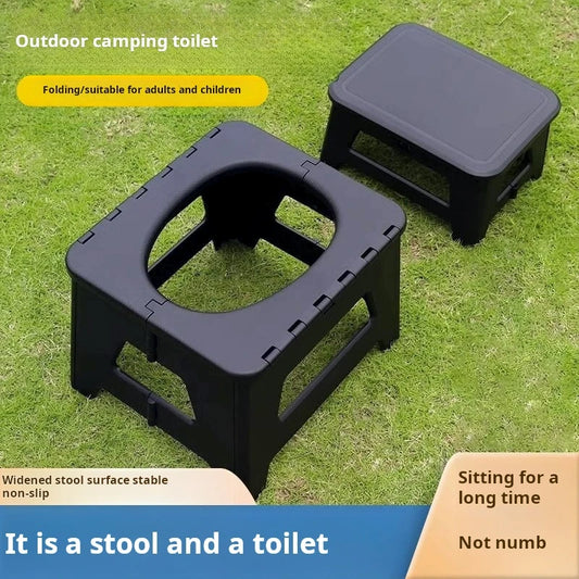 Outdoor toilet car portable emergency camping toilet bench adult odor proof ladies wagon mobile toilet