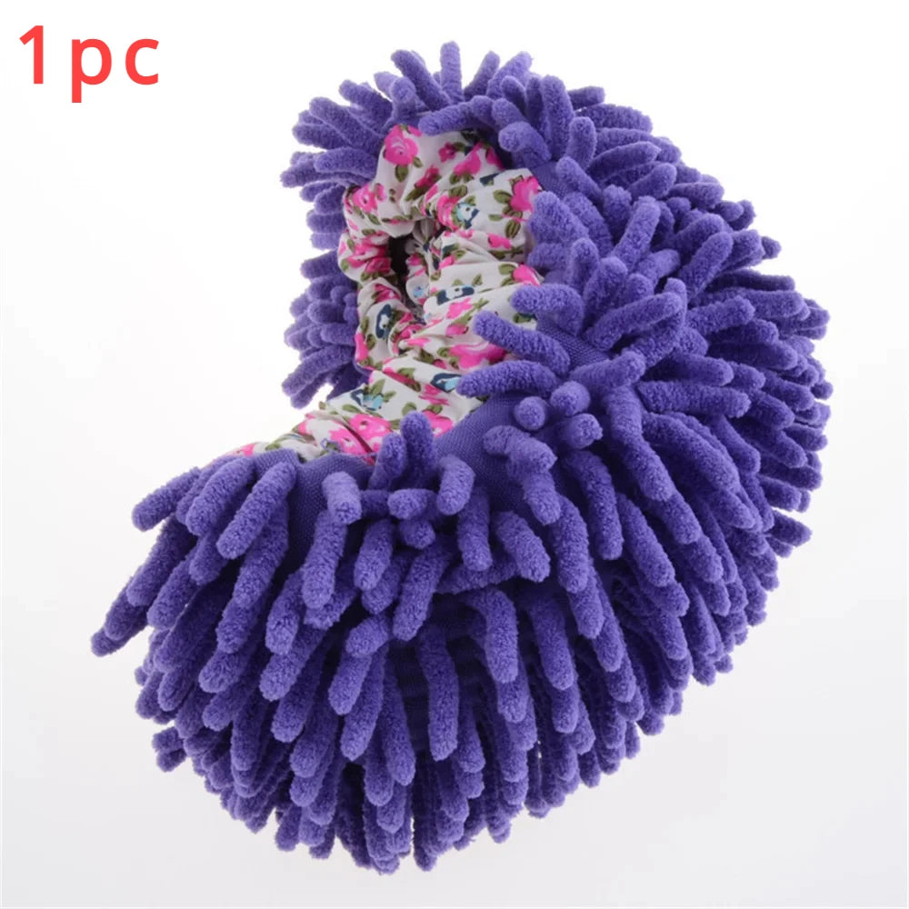 Floor Dust Cleaning Slippers Shoes No Color Fading Convenient Floor Slipper Set  Household Accessories Cleaning Products Cloth