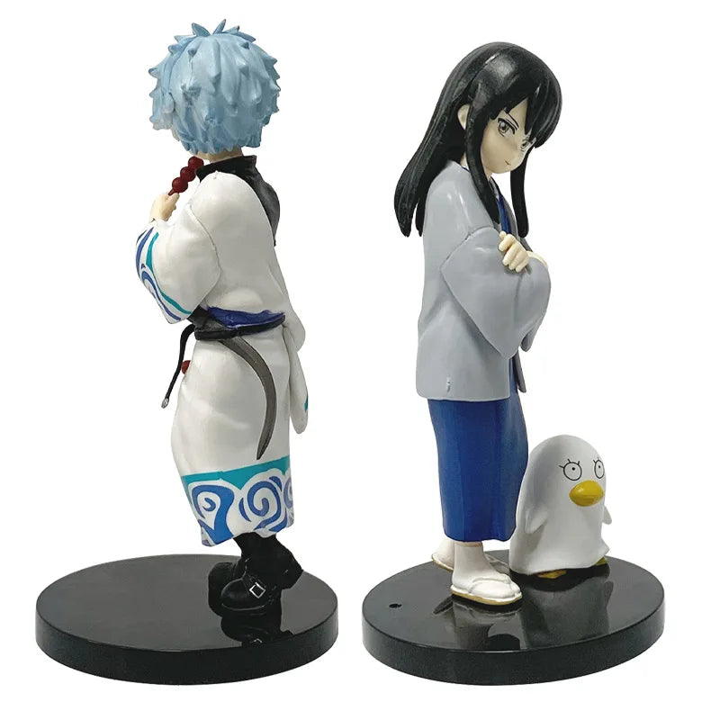 Anime Kids Gintama Gintoki Sakata Katsura Kotarou Action Figure Toys