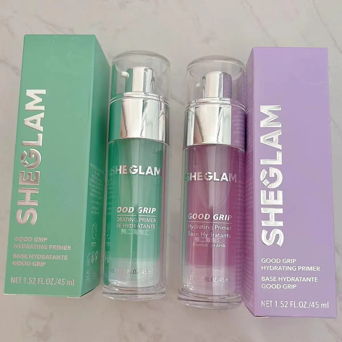 SHEGLAM Makeup Set-Hydrating Primer Glue Pre-Makeup Gel, Matte Oil Control Setting Spary, Liquid Blush, Contouring, Makeup
