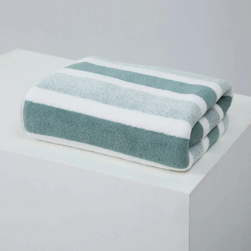 Thickened Absorbent Quick Drying Bath Towel Beach Towel Soft Face Towels Bathroom Men Women's Household Use For Home For couples