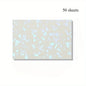 50/100 Sheets Holographic Broken Glass Cold Lamination Film Self-Adhesive Holographic Vinyl Sticker Waterproof Clear