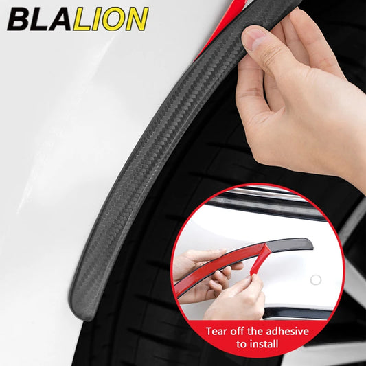 BLALION Car Fender Protector Strip Universal Front Tyre Strip Anti Scratch Protector Wheel Tyre Eyebrow Mud Guard Glue Stickers