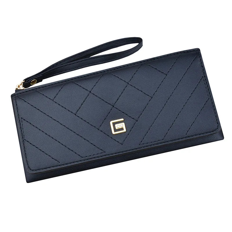 Women's Wallet Long Zipper Handheld Bag Fashionable, Simple, and Large Capacity Wallet Mom's Wallet Mobile Zero Wallet