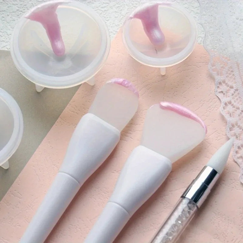 3Pcs/Set Seal Stamp Wax Spoon Cleaning Tool Soft Silicone Spoon Melting Wax Spoon Cleaner Wedding Invitation Clear Stamps Tool
