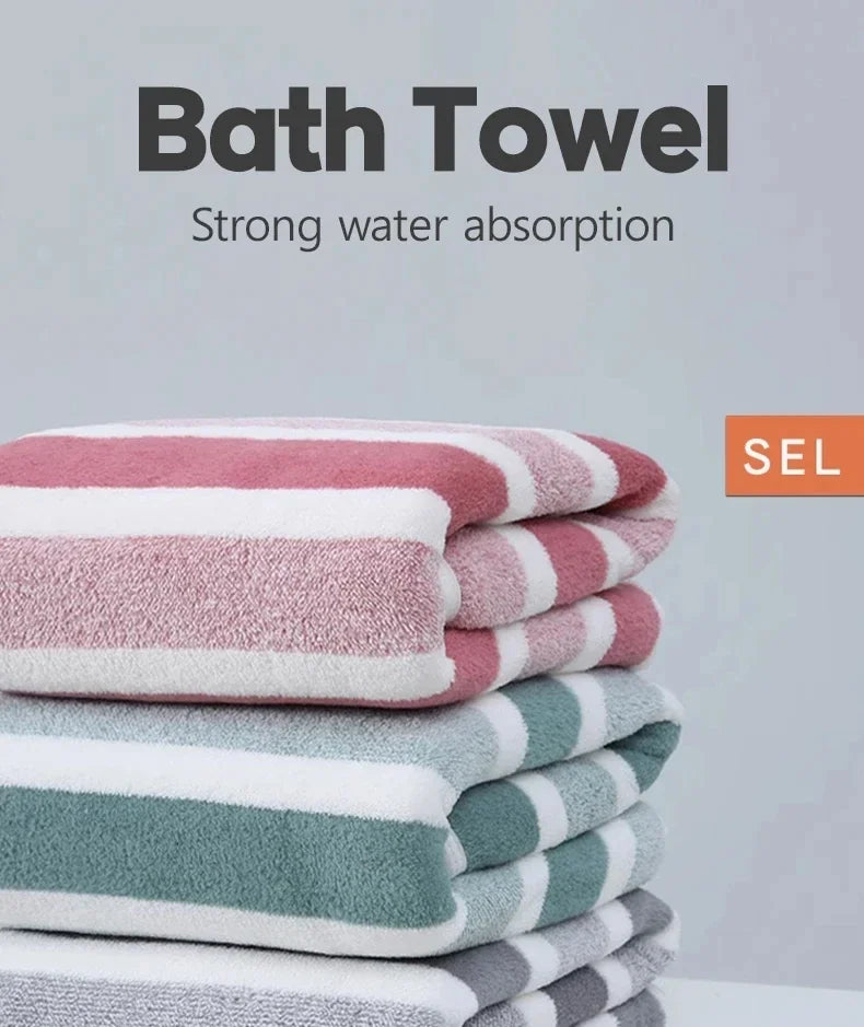Thickened Absorbent Quick Drying Bath Towel Beach Towel Soft Face Towels Bathroom Men Women's Household Use For Home For couples