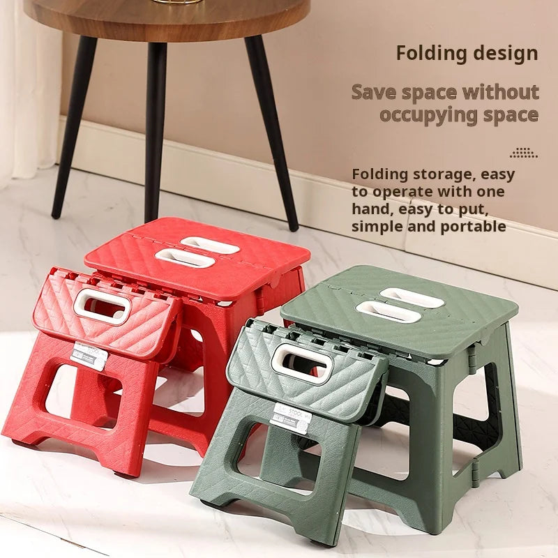Folding stool portable kindergarten train Maza home subway thickened reinforced chair outdoor small bench