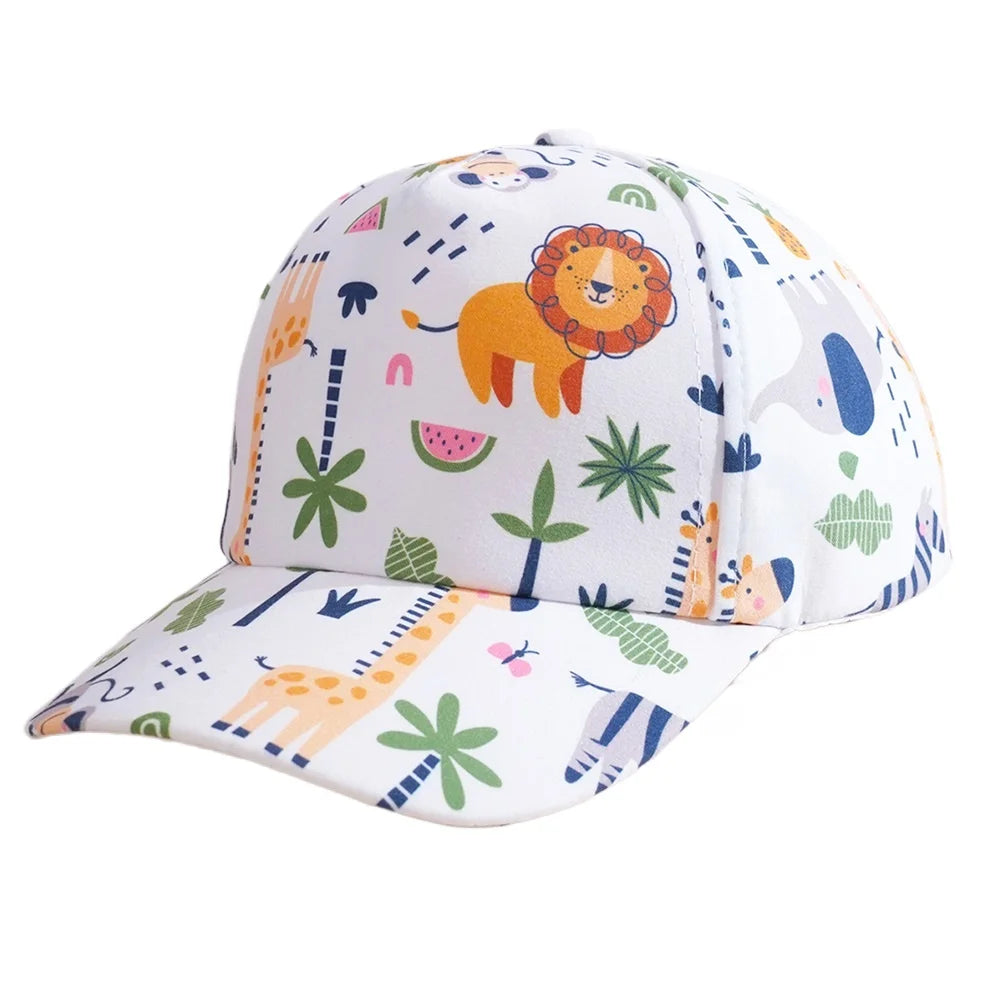 New Cartoon Animal Summer Baby Baseball Cap for Boys Girls Travel Sun Hat for Kids Children Beach Sun Cap Accessories