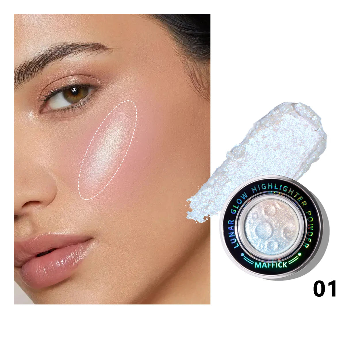 3 Colors Diamond Highlighter Powder Palette Glitter Face Contour Brighten Makeup Shimmer Ultra-concentrated Illuminate Cosmetic
