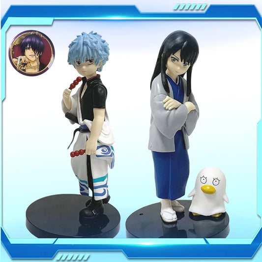 Anime Kids Gintama Gintoki Sakata Katsura Kotarou Action Figure Toys