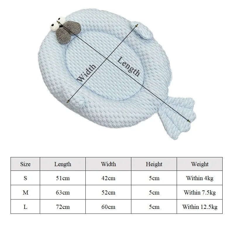 Dog Cooling Beds Puppy Supplies Accessories Summer Bed Medium Mat Pet Baskets Products Blanket Dogs Pets Cats Beds