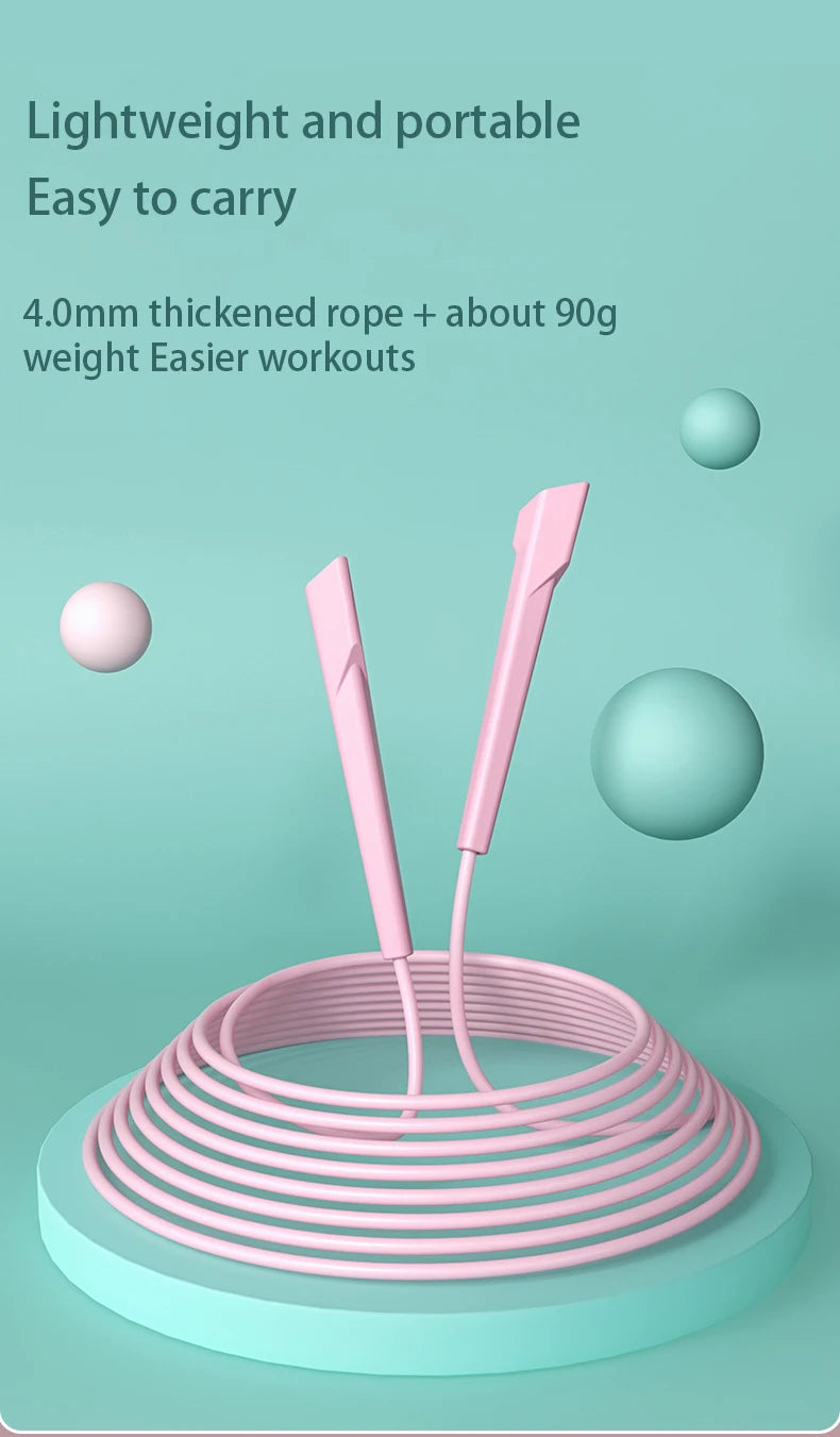 Dual Purpose Jump Rope Household Cordless Exercise Jump Rope Lightweight Fitness Fat Burning Weight Loss Exercise