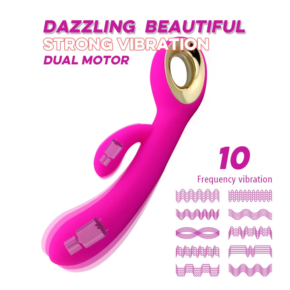 Vibrator for Women Clitoris Stimulator Silicone G-spot  Female Masturbation Sex Toys  rechargeable G spot vibrating Adult Goods