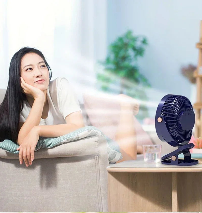 New 3 in 1 Portable Mini Clip Fan Rechargeable Air Circulator Wireless Electric Fan With Led Light Clip-on Home handheld Fan