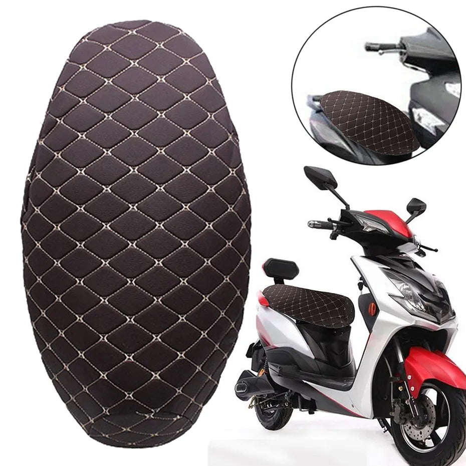 BLALION Motorcycle Seat Cover Thickened Waterproof Anti-skid Seat Protection 3D Faux Leather Seat Pad Protective Cover for Moto