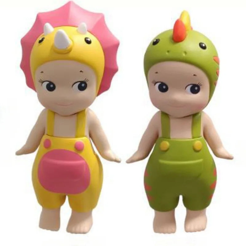 Novo dinossauro série hippers colheita bonito hippie boneca na moda carro ornamentos do telefone móvel bolinhos brinq