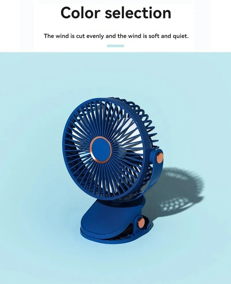 3 in 1 Mini Clip Fan Rechargeable Portable Air Circulator Wireless Ceiling Electric Fan With LED Light Clip-on Home handheld Fan