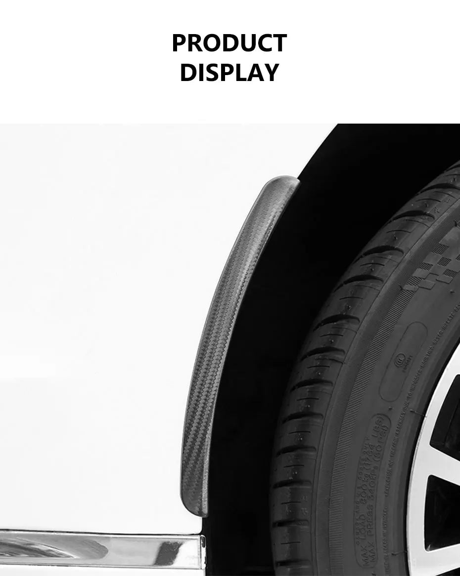 BLALION Car Fender Protector Strip Universal Front Tyre Strip Anti Scratch Protector Wheel Tyre Eyebrow Mud Guard Glue Stickers