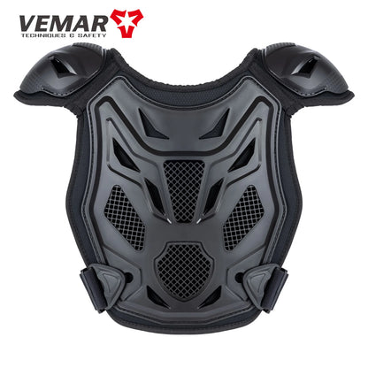 Children Motorcycle Riding Body Armor Vest Kids Motocross Back Chest Protectors Off-Road Dirt Bike Cycling Protective Gear