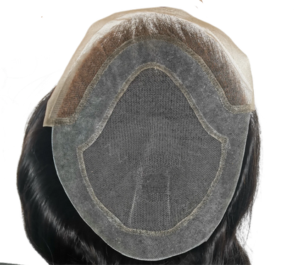 NLW Toupee for Men European Human Hair Pieces Hair Prosthesis Mens Swiss Lace Front with PU Around Hair Replacement System