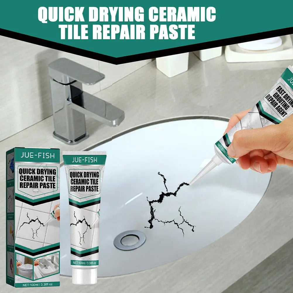 Tile And Ceramic Glaze Repair Paste Fix Tub Chips and Sink Cracks with Super Adhesion for Porcelain Ceramic Enamel