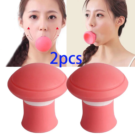 1/2pcs Face Slimming Lift Skin Firming V Shape Exerciser Facial Mouth Jaw Line Exercise Double Chin Slim Skin Care Tool