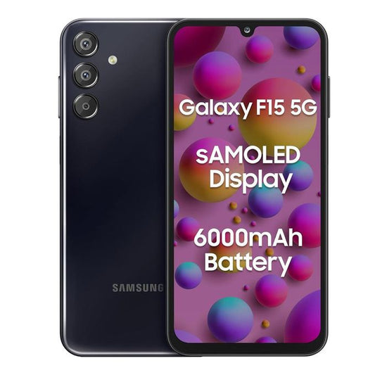 Samsung Galaxy F15 5G, 6.5", 128GB + 4GB RAM (Dual SIM), 6000mAh, Ash Black
