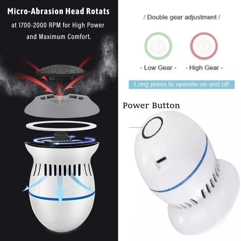 Electric Foot File Rupture Skin Trimmer Dead Skin Foot Professional Electric Pedicure ToolsRechargeable Foot Care Tools