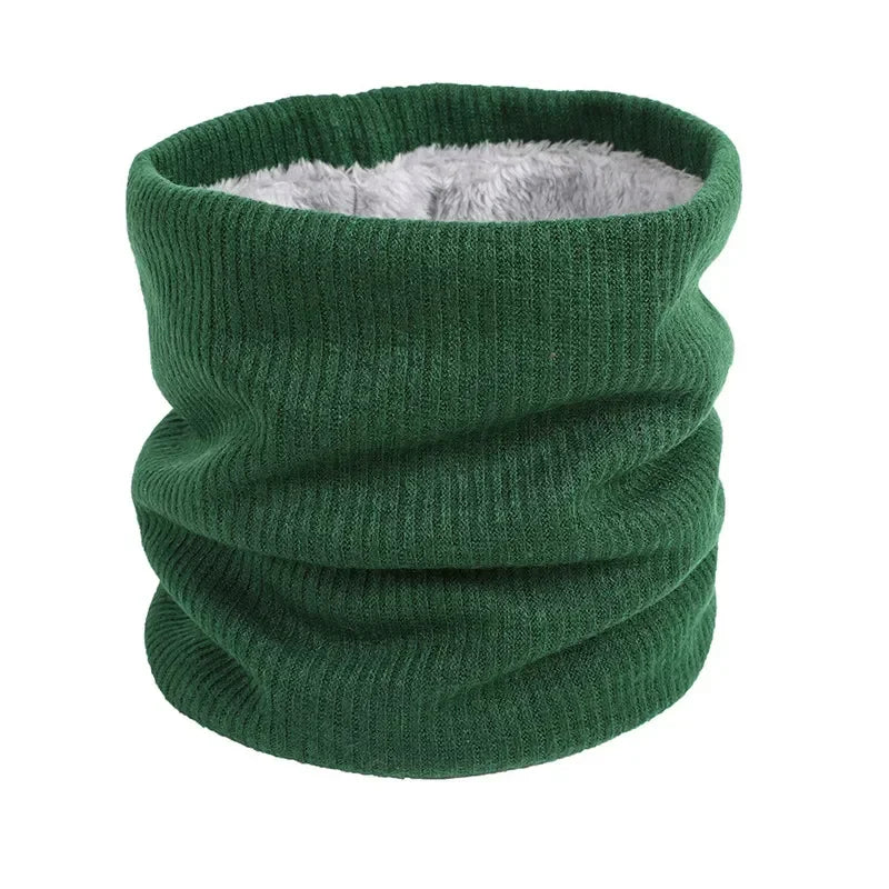 Unisex Winter Knitted Scarves for Boys Girls Women Men Warm Kids Thick Elastic Mufflers Children Neck Warmer Cotton Baby Scarf