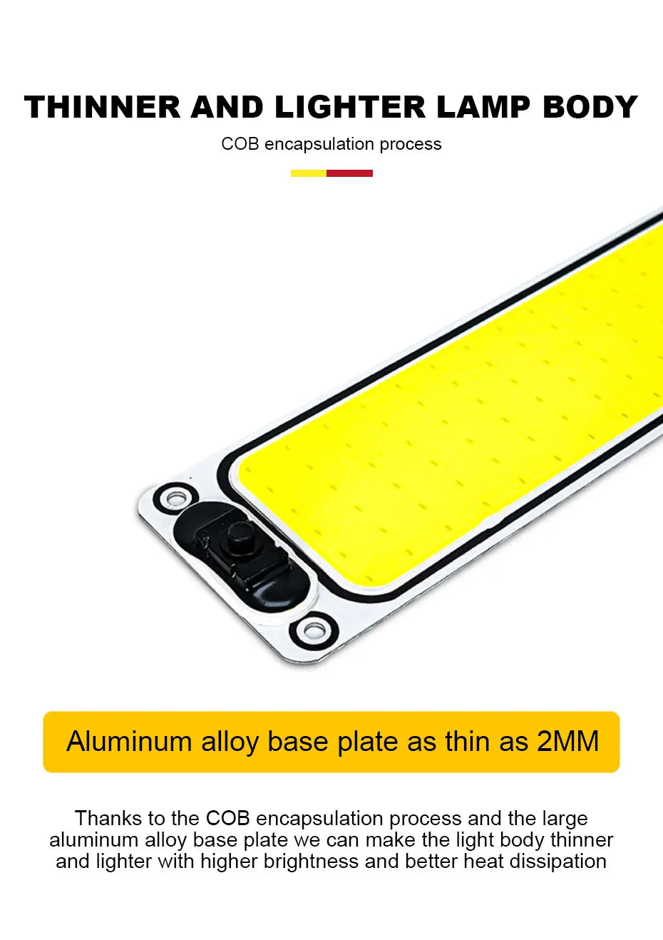 BLALION LED Car COB Light Interior Readling Lamp for Truck Van Boat Dome Lights High Brightness Panel Bulb with Switch 12V-24V