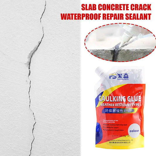 500g Cement Crack Repair Sealant Glue With Gloves Roof Wall Floor Leak Filling Sealing Waterproofing Materials Set