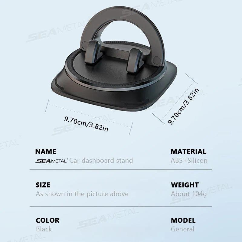 BLALION 360° Rotation Car Phone Holder Mat Pad Dashboard Automatic Clamping Anti Slip Anti bumping Stand For Phone GPS Bracket