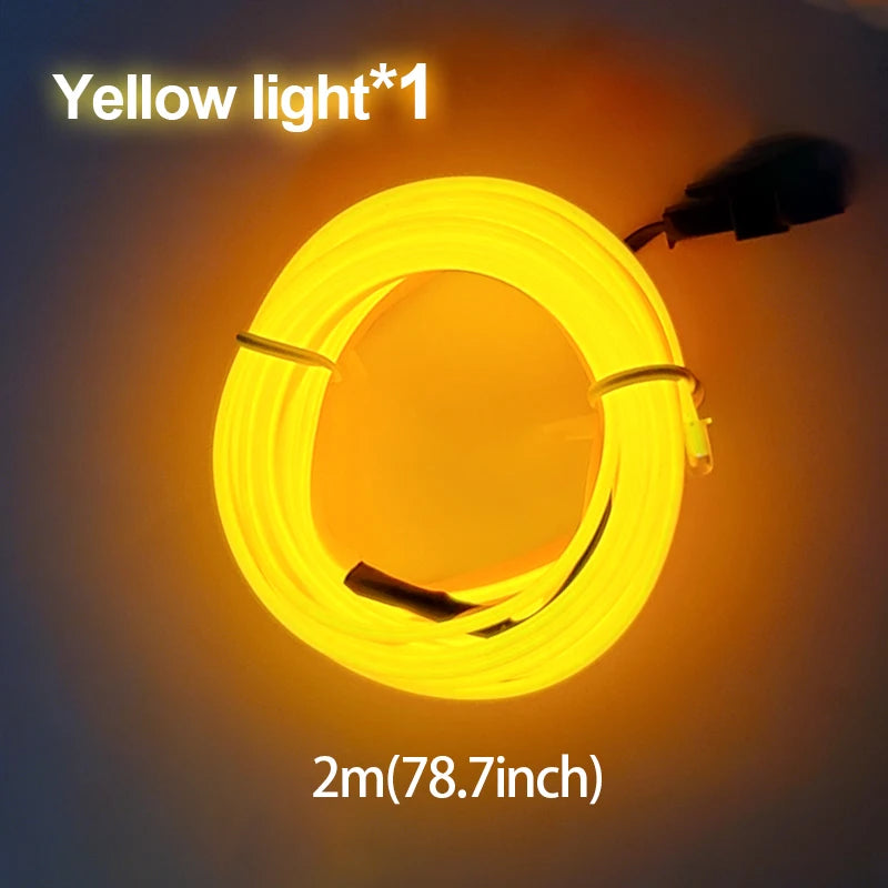 BLALION 12V Motorcycle LED Ambient Decorative Strip Light Car DRL Styling Flexible Atmosphere Lights APP Control Waterproof Lamp