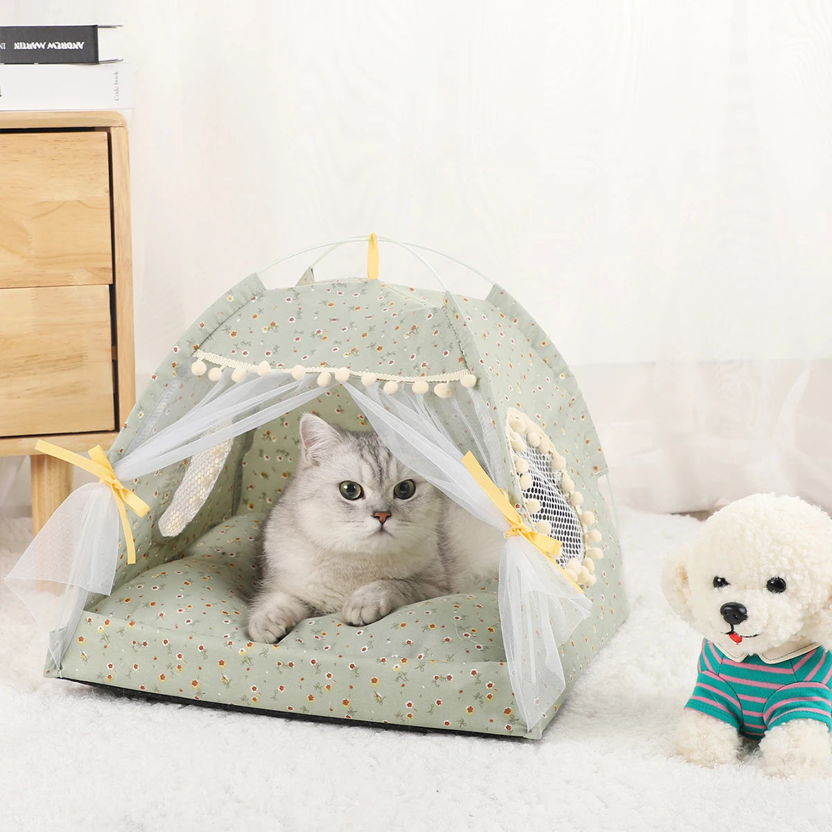 House for Cats Tent Sofa Beds & Furniture Pet & Furnitures Products Accessories Tents Cushions Supplies Winter Bed Kitten Basket