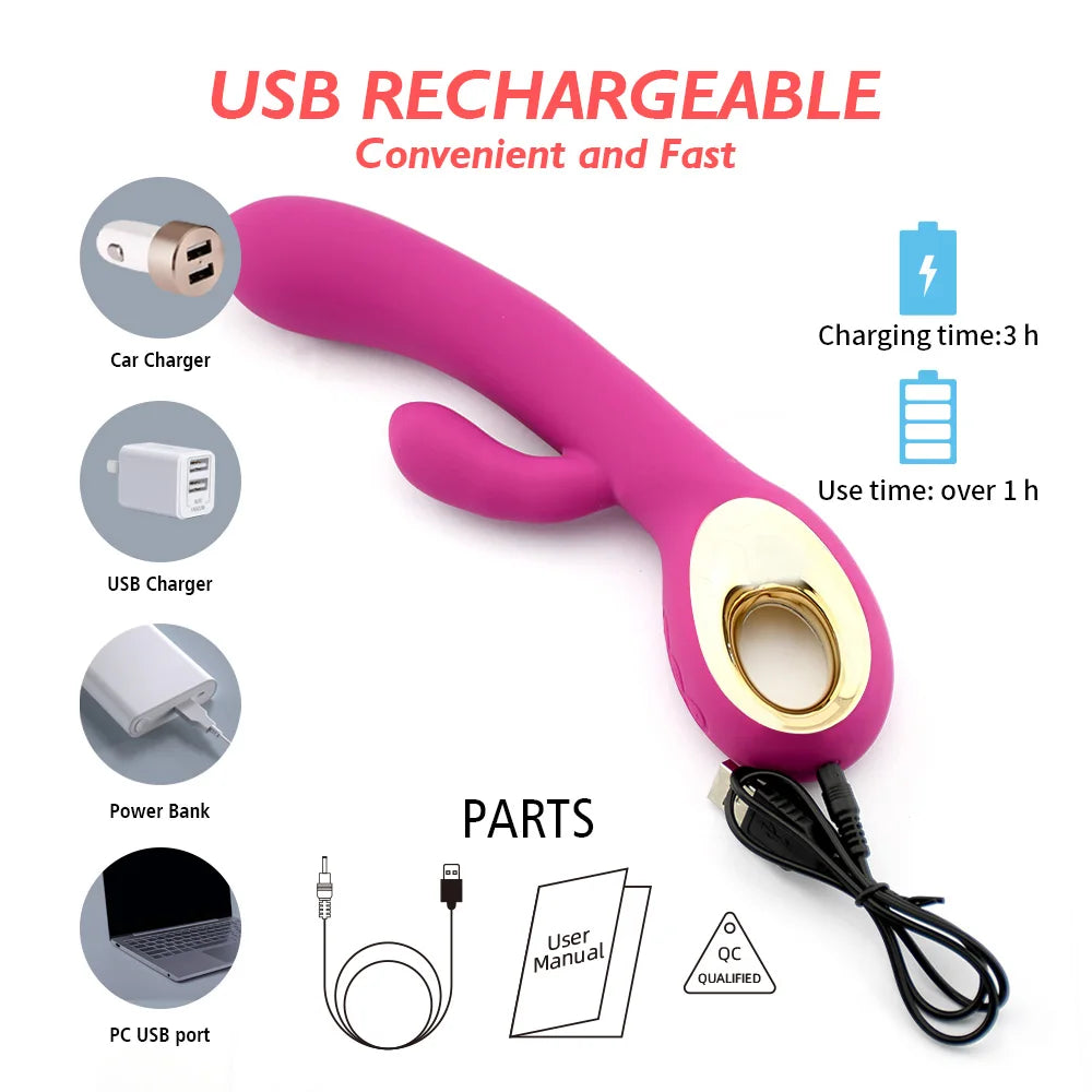 Vibrator for Women Clitoris Stimulator Silicone G-spot  Female Masturbation Sex Toys  rechargeable G spot vibrating Adult Goods