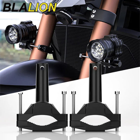 BLALION Universal Mount Bracket For Motorcycle Bumper Modified Headlight Stand Spotlight Extension Pole Frame Extension Bracket