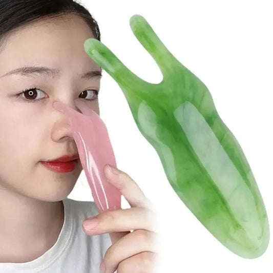 Resin Nasal Scraper Face Scraping Massage Plate Reduce Puffiness Nose Acupressure Massage Face Care Tool