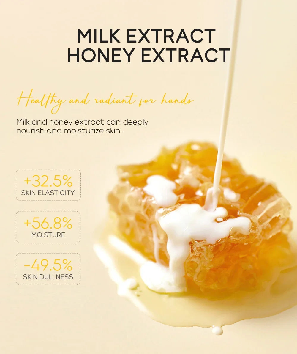 Laikou Sakura Honey Milk Moisturizing Hand Wax Repair Exfoliating Calluses Acid Anti-Aging Hand Cream Care Scrub Hand Mask
