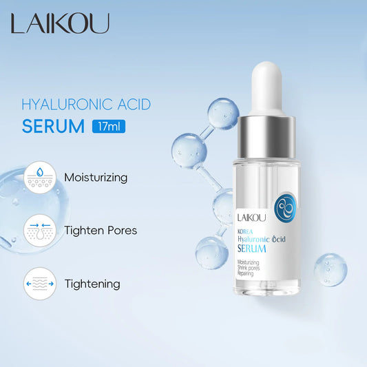 LAIKOU Hyaluronic Acid  Face Serum Anti Aging Facial Lifting Collagen Essence Skin Care Whitening Serum 17ml