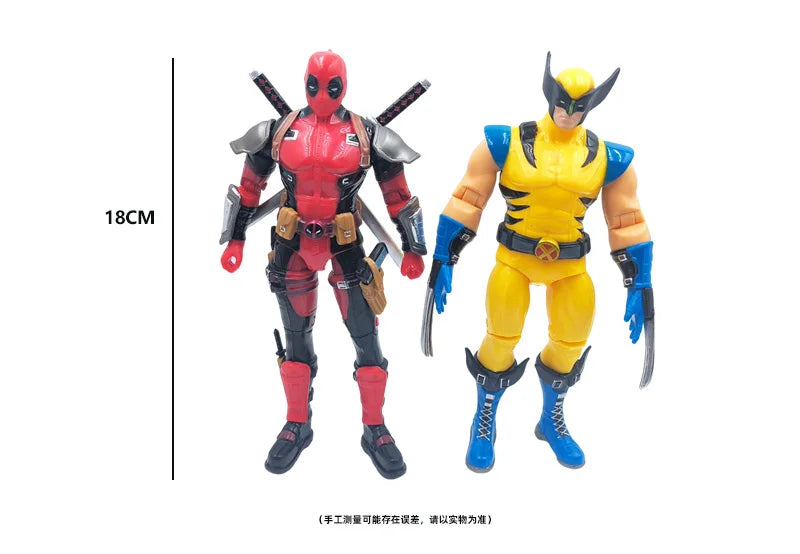 Cheap Sale X-men Deadpool & Wolverine PVC Figure Collectible Model Toy 18cm