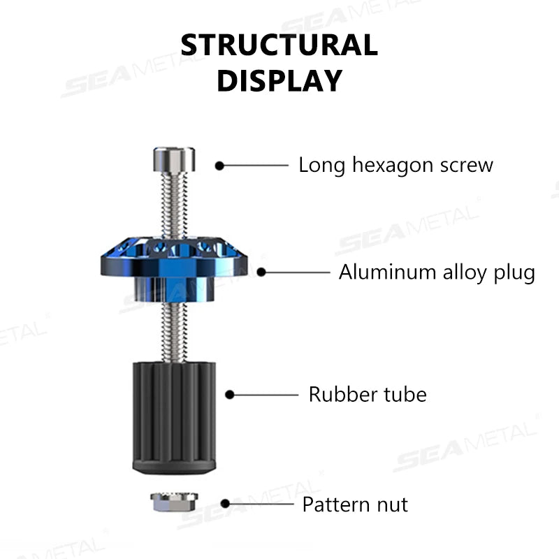 BLALION Motorcycle Handle Bar Ends Plug Grips Handlebar Plug Caps Slider Motor Bike for Honda Yamaha KTM Dirt Bike Accessories
