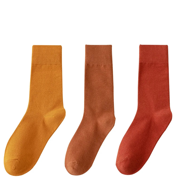 Socks women's Cotton Business Casual Soft Comfortable Solid Color Elastic Long Sock