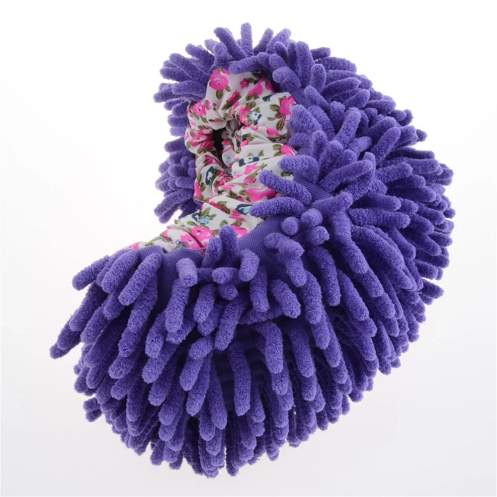 Floor Dust Cleaning Slippers Shoes No Color Fading Convenient Floor Slipper Set  Household Accessories Cleaning Products Cloth
