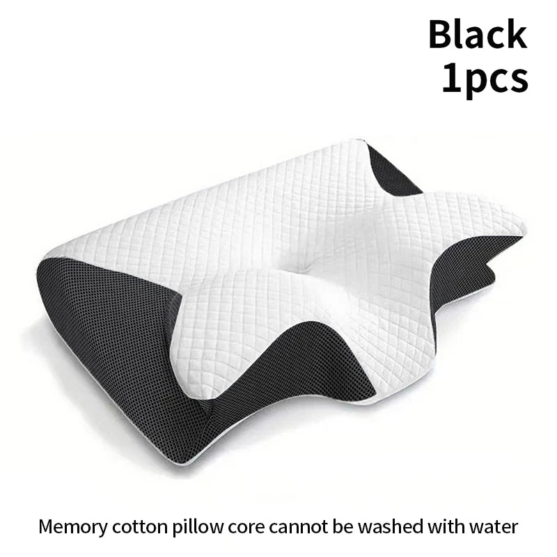 Ergonomic Memory Foam pillow 2 in 1 Help Sleep And Protect The Neck Cervical Orthopedic Travel Neck Pillow For Sleeping For Home