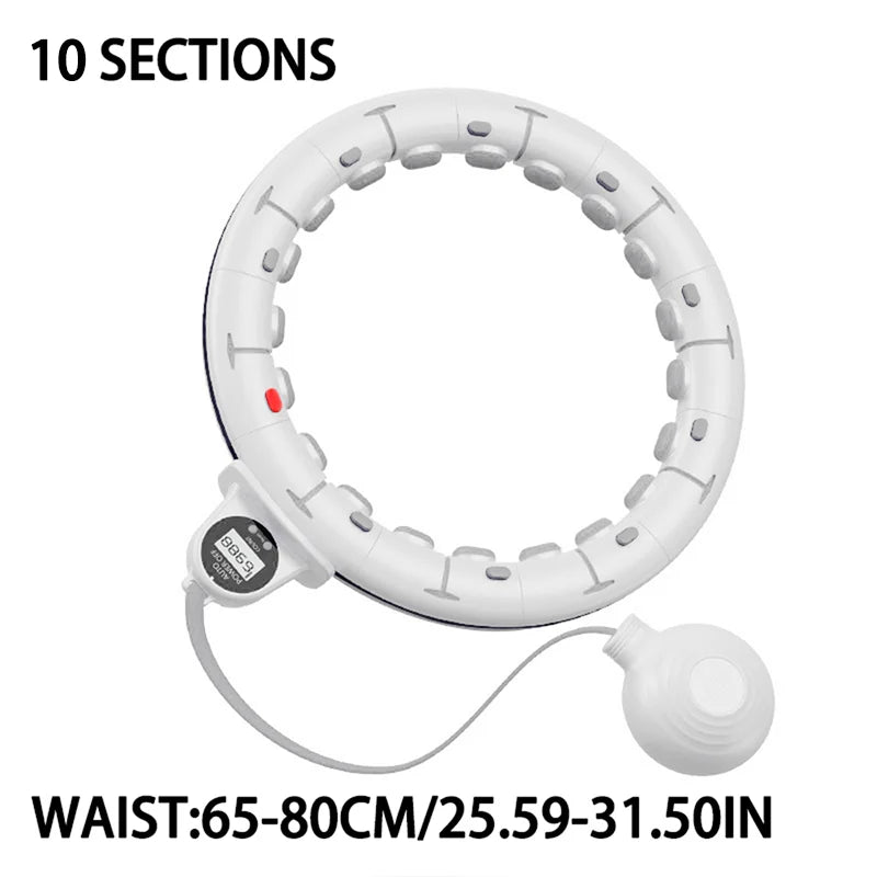 Intelligent Hoops Waist Tightening and Beauty Tool With Detachable Counting,Fitness Specific Weight-bearing Exercise Hoop