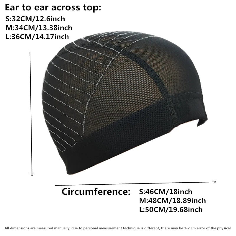 Guideline Map Dome Cap Perruque cheveux humain  hair styling tools  White line 13X4 Mesh wig u part wig cap Wig making  closure