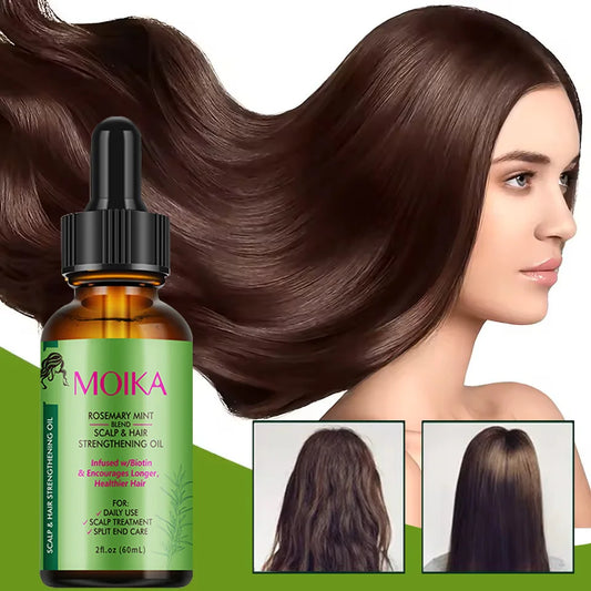Rosemary Peppermint Hair Care Essential Oil, Prevents Dry and Split Hair, Gently Nourishes Hair Care Essential Oil